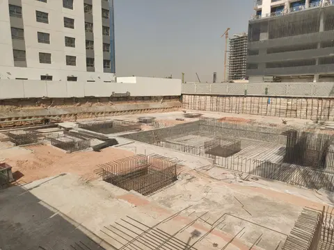 Celesto Tower, DubaiLand Residence Complex construction progress — 18 June 2026, 3.89% complete, photo 1 of 4