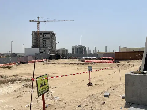 Crystal Tower by VHS, Dubai International City construction progress — 1 July 2026, 0.34% complete, photo 2 of 3