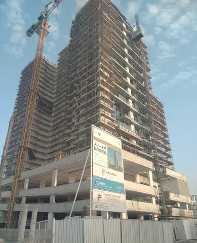 W1, Al Furjan construction progress — 6 March 2026, 53.42% complete, photo 5 of 6