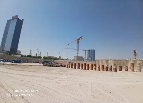 Mirdad, Motor City construction progress — 19 June 2026, 2.83% complete, photo 2 of 5