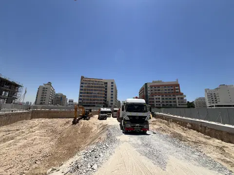 Greenfield By Samana Developers, International City 2 construction progress — 11 June 2026, 1.48% complete, photo 2 of 3