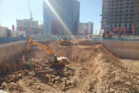 Le Blanc Residence By Imtiaz, DubaiLand Residence Complex construction progress — 7 July 2026, 3.41% complete, photo 6 of 6