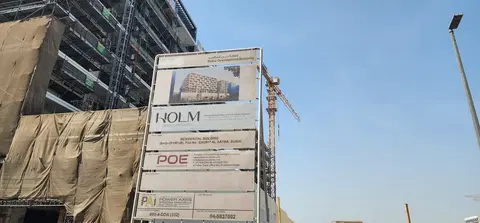 Holm One, Jumeirah Garden City construction progress — 27 July 2026, 6.85% complete, photo 1 of 4