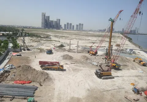 Creek Bay, Dubai Creek Harbour construction progress — 16 June 2026, 0.62% complete, photo 1 of 3
