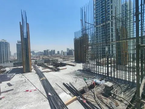 Hearth Heights By Enawt Real Estate Development, Jumeirah Village Circle construction progress — 6 July 2026, 29.08% complete, photo 7 of 12
