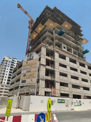 Hearth Heights By Enawt Real Estate Development, Jumeirah Village Circle construction progress — 6 July 2026, 29.08% complete, photo 1 of 12