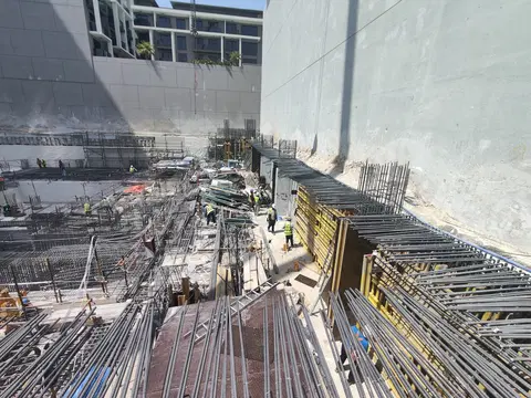 Binghatti Etherea, JVC District 11 construction progress — 15 September 2026, 7.24% complete, photo 1 of 4