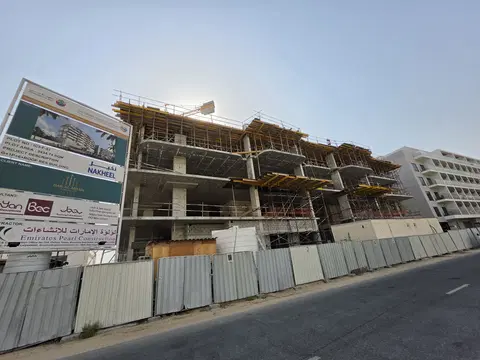 Dar Al Aiham One, International City 2 construction progress — 3 August 2026, 20.78% complete, photo 1 of 5