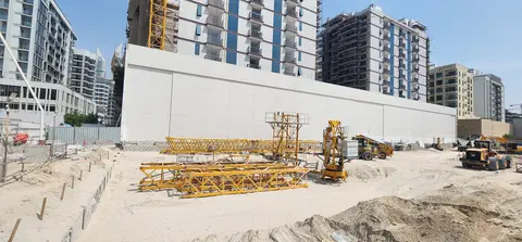 Linea By Holm, Jumeirah Garden City construction progress — 27 July 2026, 0.69% complete, photo 3 of 4